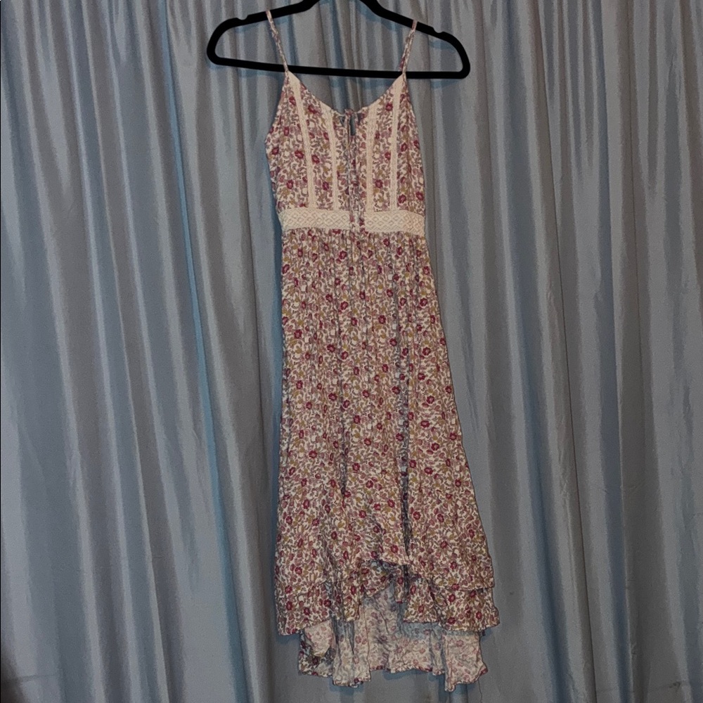 Japna High Low Floral Dress with Spaghetti Straps